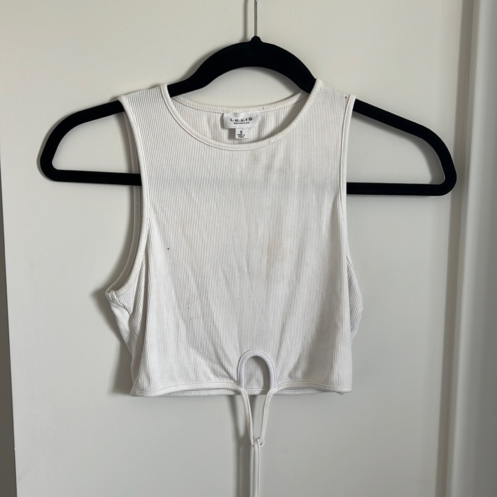 White crop top